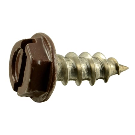 Midwest Fastener Sheet Metal Screw, #10 x 1/2 in, Painted 18-8 Stainless Steel Flange Hex Head 15 PK 71068